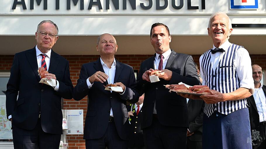 726. Stoppelmarkt - Olaf Scholz begeistert die Zuhörer