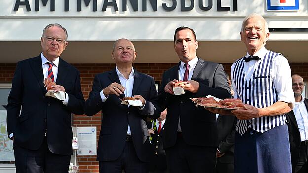 726. Stoppelmarkt - Olaf Scholz begeistert die Zuhörer