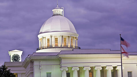 State Capitol of Alabama in Montgomery. , 1160618.jpg, State Capitol, Power, flag, Montgomery, Alabama, Courthouse, Stat
