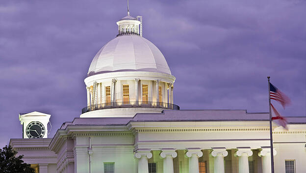State Capitol of Alabama in Montgomery. , 1160618.jpg, State Capitol, Power, flag, Montgomery, Alabama, Courthouse, Stat