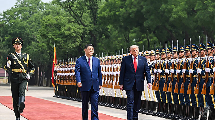 Chinas Staatschef Xi Jinping und US-Präsident Donald Trump