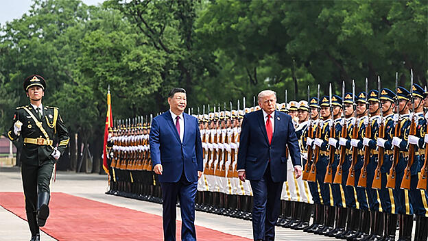 Chinas Staatschef Xi Jinping und US-Pr&auml;sident Donald Trump