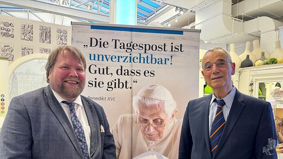 „Tagespost“-Journalist Sebastian Sasse und der Historiker Michael Wolfssohn