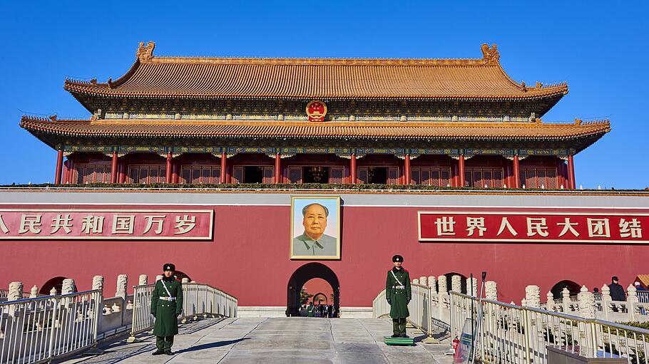 Am Tor zum Himmlischen Frieden in Peking.