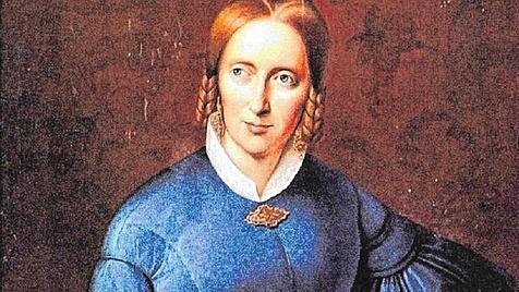 Annette von Droste-Hülshoff, gemalt von Johann Joseph Sprick.