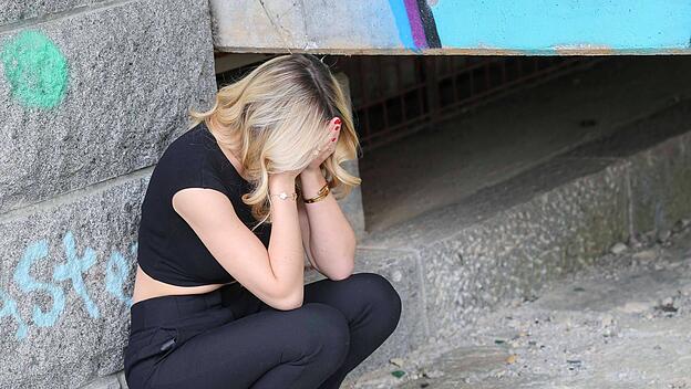 Deprimierte Jugendliche