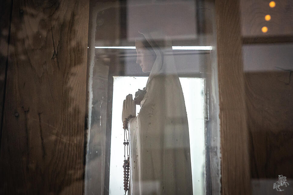 Rosa Mystica an der Barrikade beim Parlament