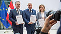 Präsentation des Regierungsprogramms der neuen österreichischen Regierung