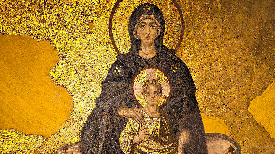 Maria mit ihrem Sohn Christus,