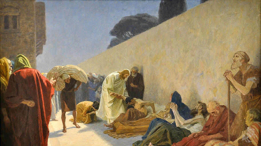 Gebhard Fugel: Jesus heilt Kranke (ca. 1920)