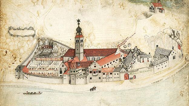 Historische Skizze von Kloster Weltenburg