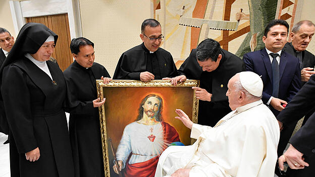 Franziskus mit Vertretern des Kongresses