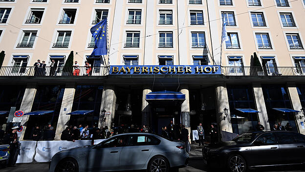 Im Hotel „Bayerischer Hof“ tagt die Münchner Sicherheitskonferenz.
