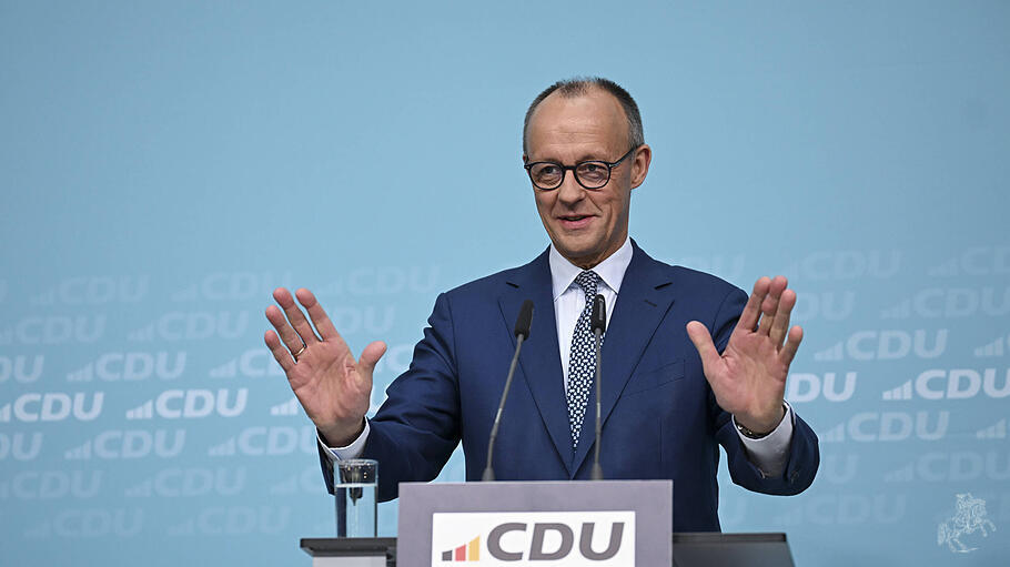 Friedrich Merz bei der Pressekonferenz am 20.10.
