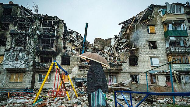 Befreite D&ouml;rfer in der Region Donetsk