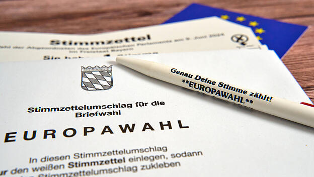 Stimmzettel zur Europawahl