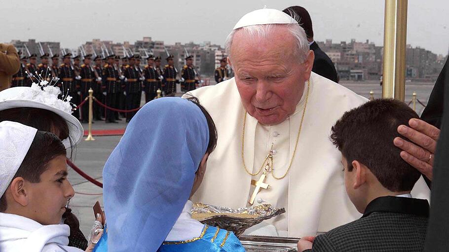 Papst Johannes Paul II. in Ägypten