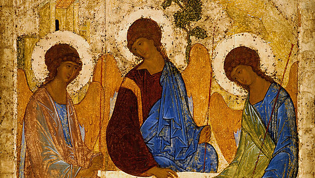 Andrei Rublev, Heilige Dreifaltigkeit (Troitsa), um 1425