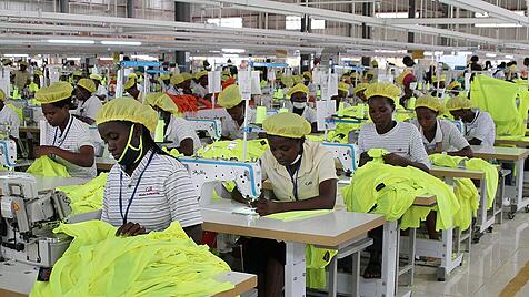 Textilarbeiter in Kigali