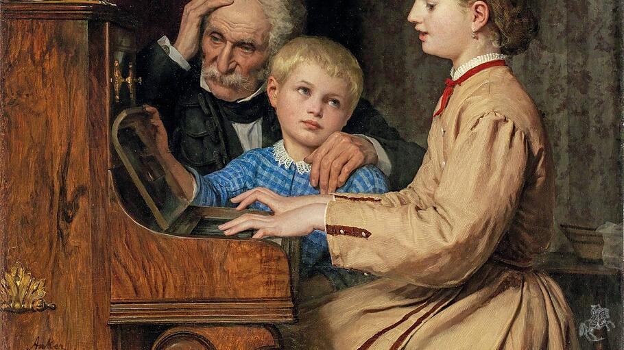 „Das Lied der Heimat“ -  ein Gemälde des Schweizer Malers Albert Anker.