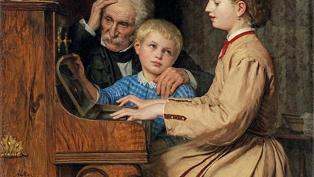 „Das Lied der Heimat“ -  ein Gemälde des Schweizer Malers Albert Anker.