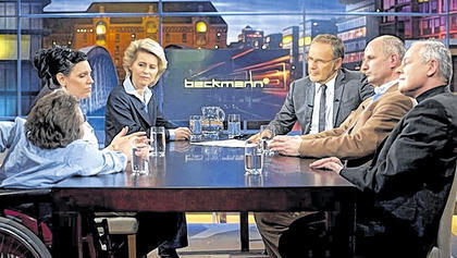 ARD-Talkshow mit  Reinhold Beckmann beim Thema "Präimplantationsdiagnostik"