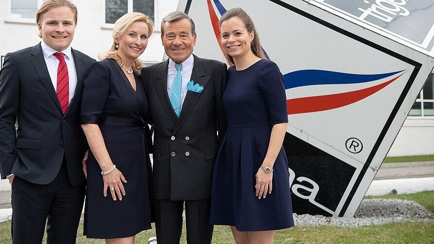 Wolfgang Grupp mit seiner Familie