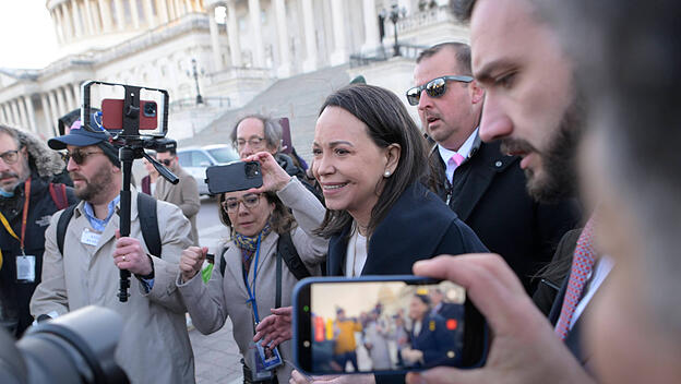Mar&iacute;a Corina Machado in Washington