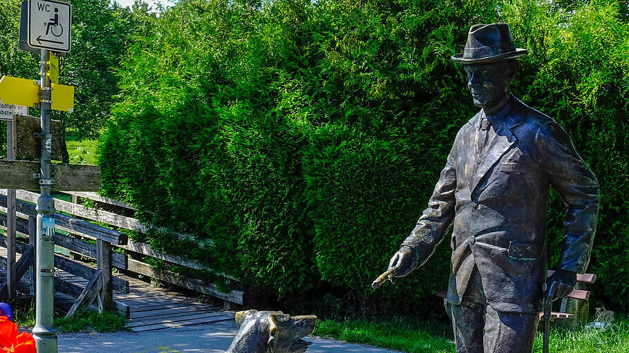 Thomas Mann Denkmal in Gmund am Tegernsee