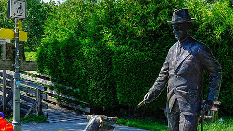 Thomas Mann Denkmal in Gmund am Tegernsee
