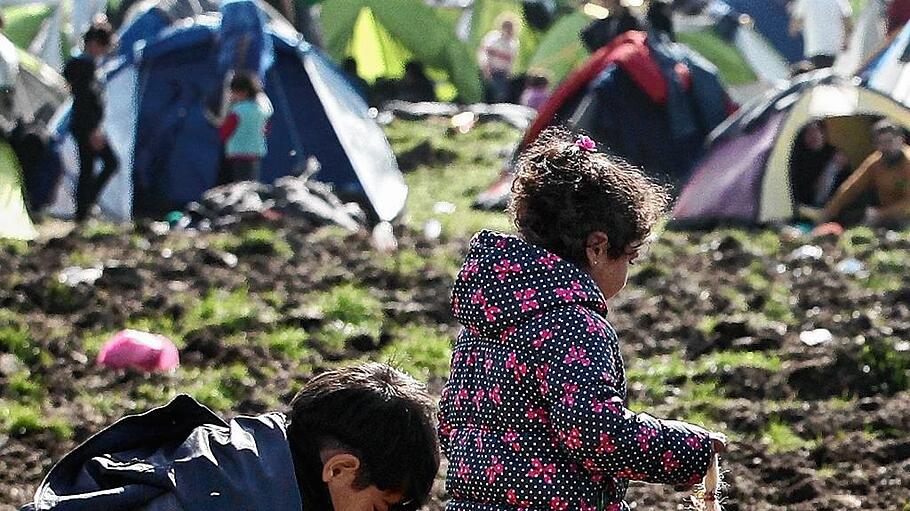Refugees situation in Idomeni, Greece, at the border with FYROM