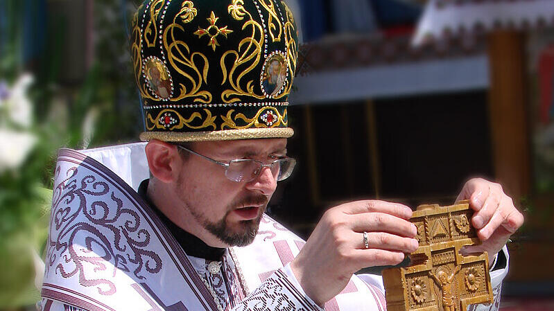 Bischof Bohdan Dzyurakh äußerte sich zu den Sorgen der Ukrainer wegen der russischen Aggression.