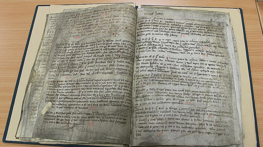 Judenschreinsbuch aus der ersten Hälfte des 13. Jahrhundert