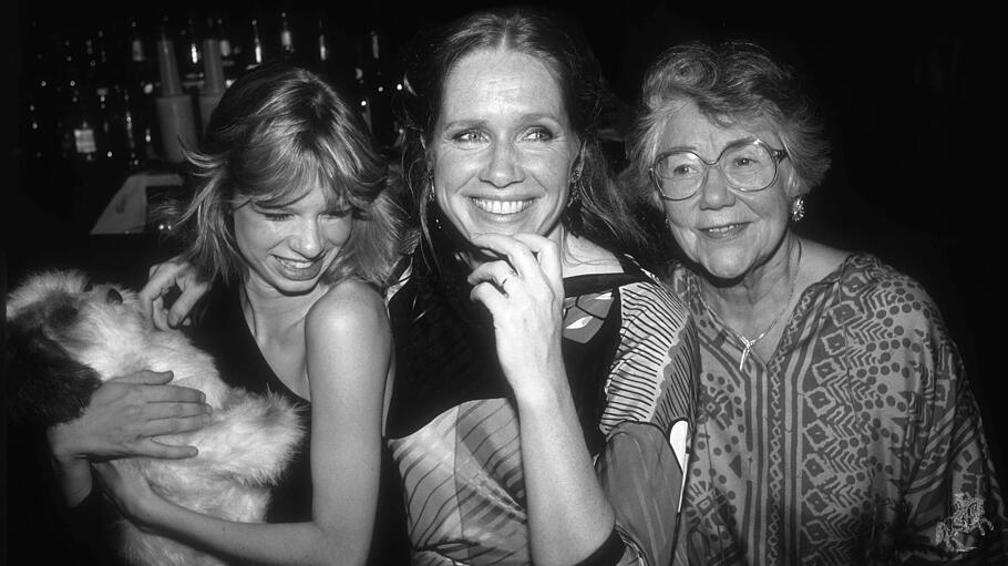 Celebrities New York NY USA Liv Ullmann centre with daughter Linn Ullmann L and Mother Janna