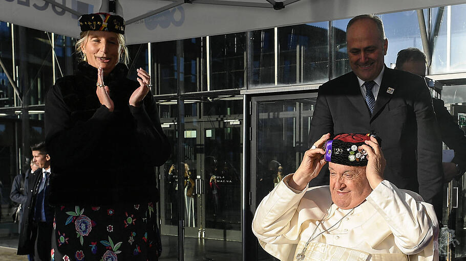 Papst Franziskus an der Louvain University in Belgien
