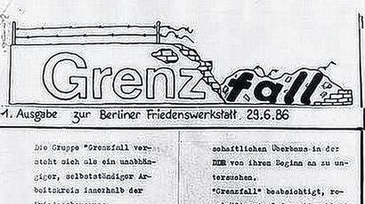 Der"Grenzfall" war eines der unabhängigen Informationsblätter der Bürgerrechtsbewegung in der DDR gewesen