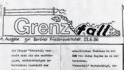 Der"Grenzfall" war eines der unabhängigen Informationsblätter der Bürgerrechtsbewegung in der DDR gewesen