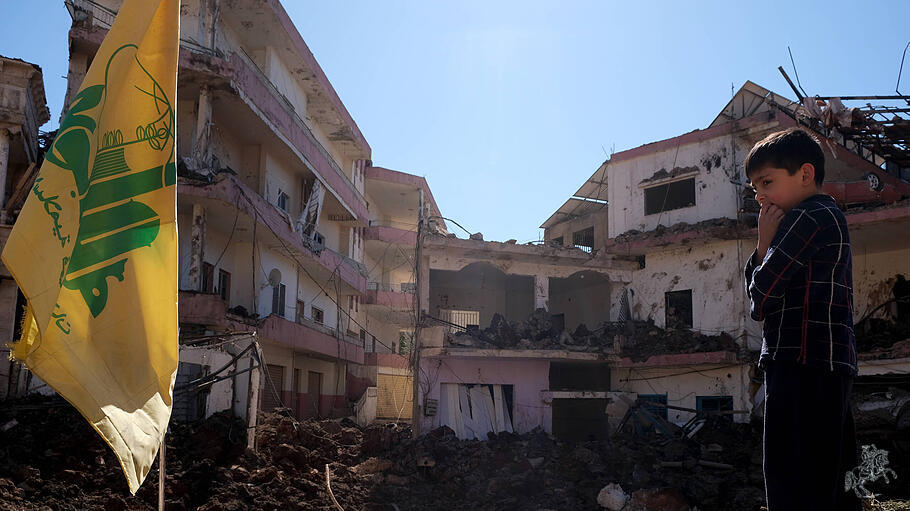 Tr&uuml;mmerlandschaft im Libanon