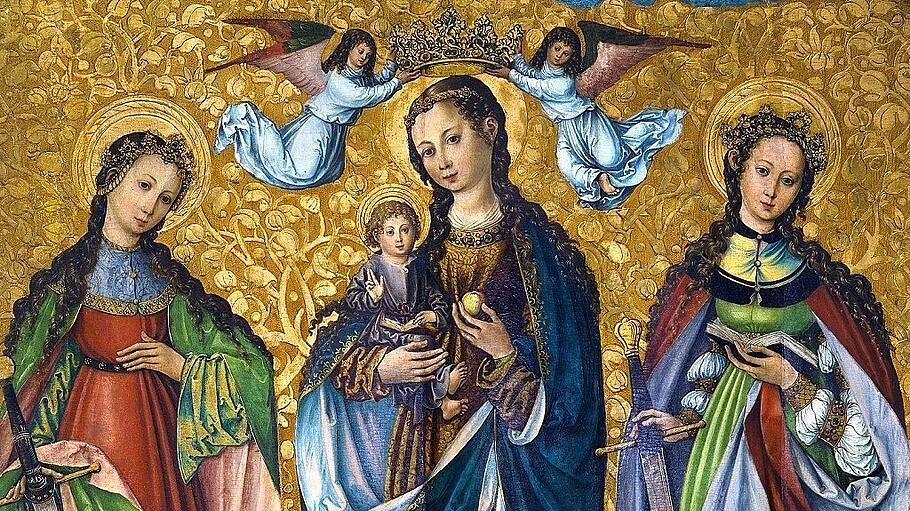 Felicitas , Maria mit dem Kind und Perpetua