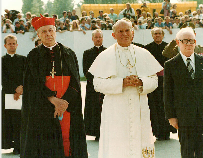 Kardinal Stefan Wyszynski und Papst Johannes Paul II.