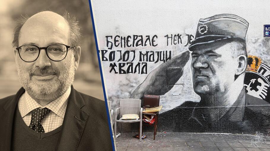 Au&szlig;enpolitikkorrespondent Stephan Baier, Ratko-Mladic-Graffito