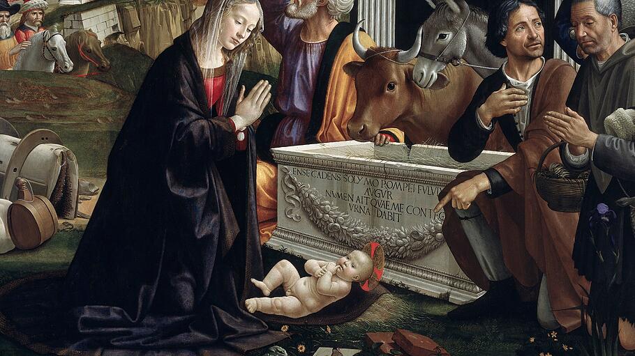 Die Anbetung der Hirten von Domenico Ghirlandaio