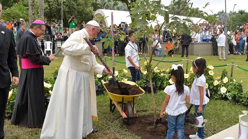Papst Franziskus in Kolumbien