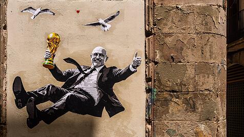 Fuente-Graffiti in Barcelona
