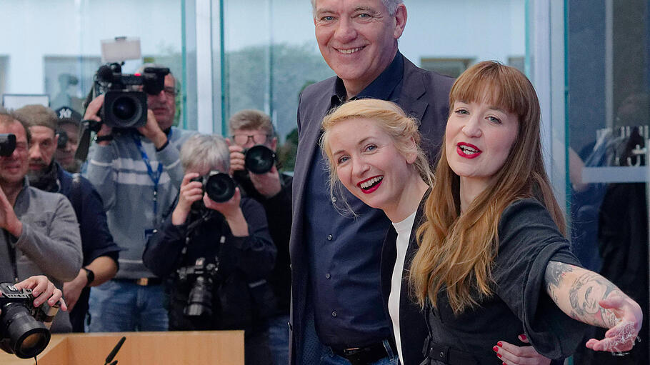 Die Linke und ihr Wahlerfolg: Jan van Aken, Ines Schwerdtner und Heidi Reichinnek