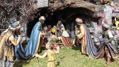 Holzkrippe im Stubaital
