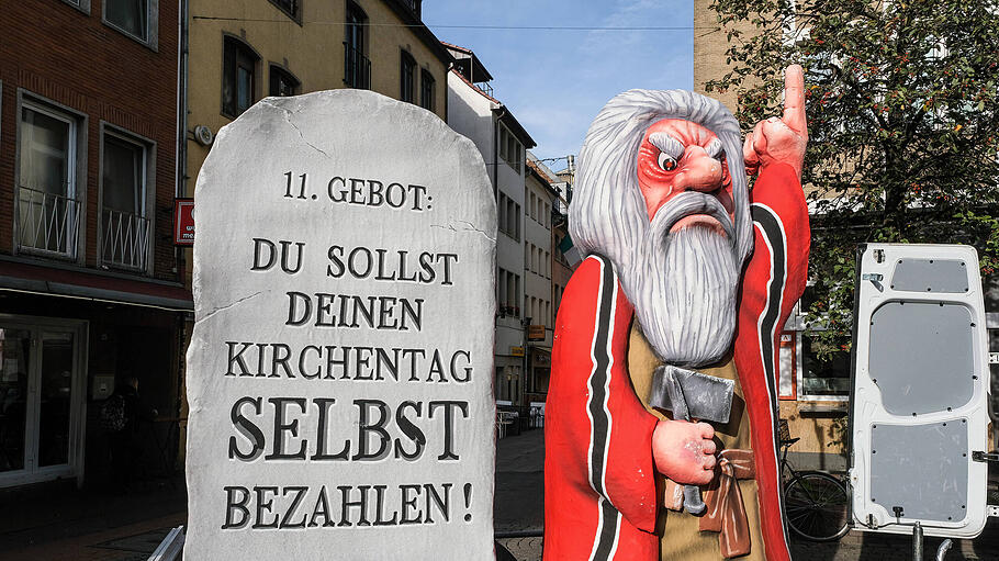 Protest gegen den evangelischen Kirchentag