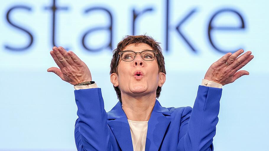 Annegret Kramp-Karrenbauer beim CDU-Bundesparteitag in Leipzig