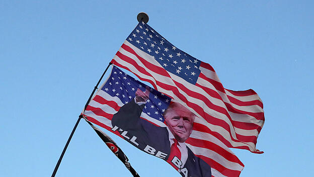 Flagge von Trump-Anhängern