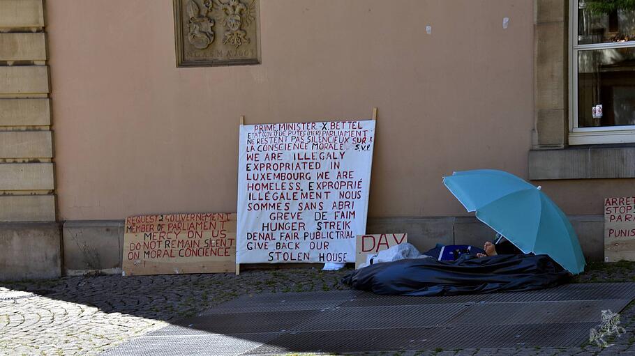 Ein Obdachloser